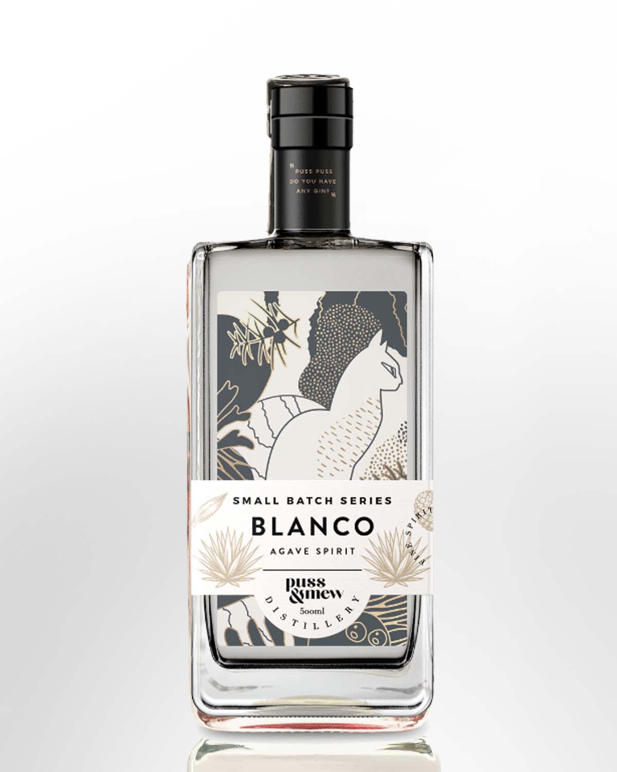 Puss & Mew Distillery Blanco Agave Spirit (500ml)