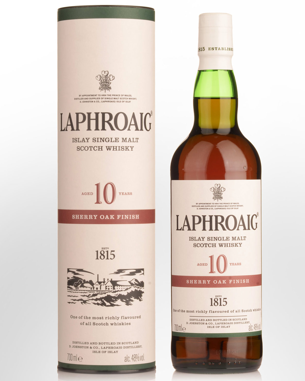 Laphroaig 10 Year Old Single Malt Scotch Whisky (700ml)