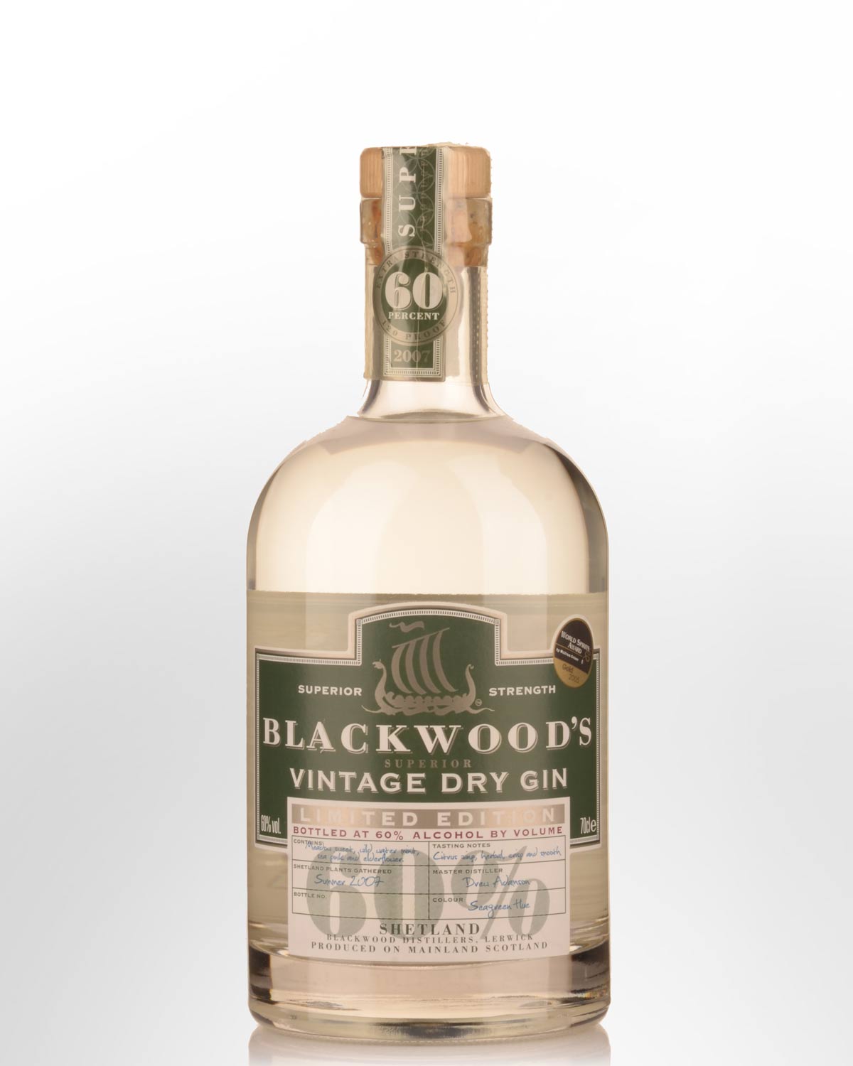 Blackwood's Superior Vintage Dry Gin (700ml)