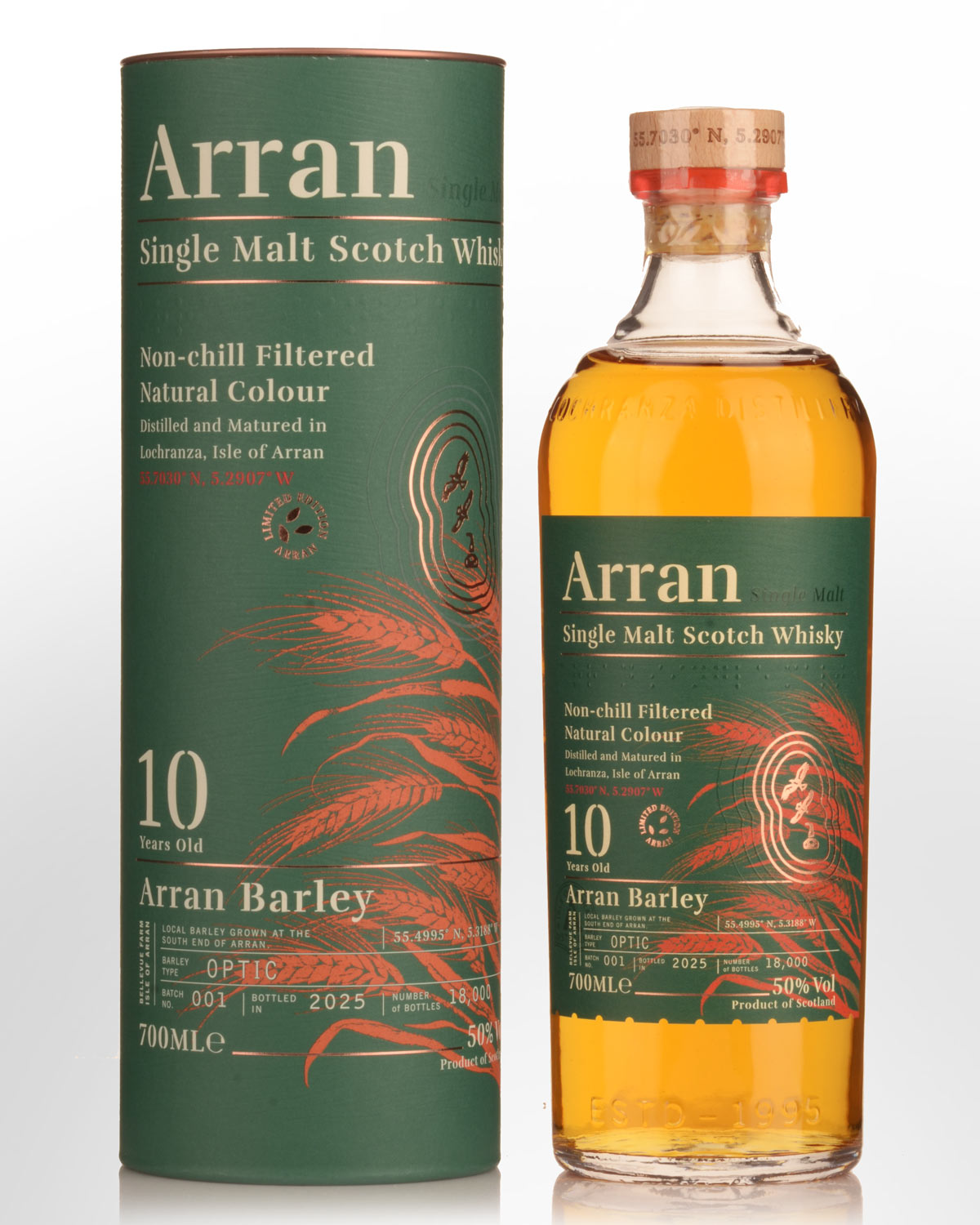 Arran 10 Year Old Arran Barley Single Malt Scotch Whisky (700ml)