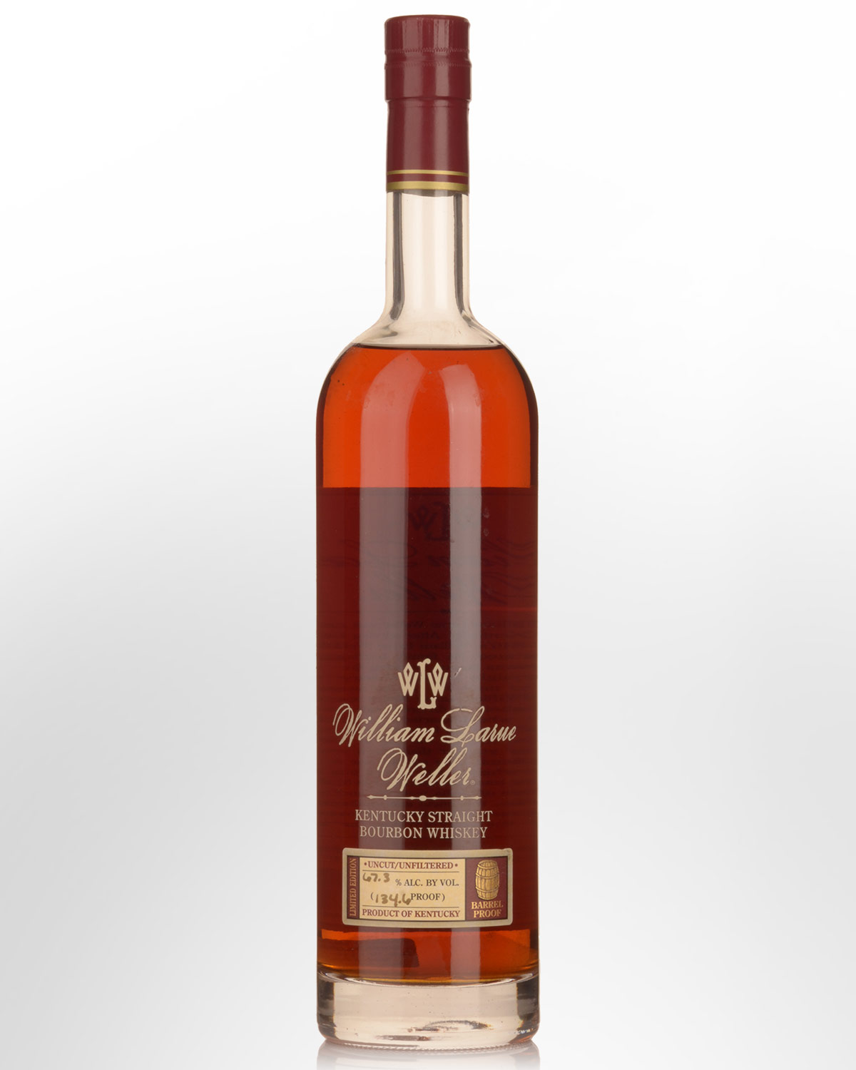 William Larue Weller Barrel Proof 2015 Release 134.6 Proof (67.3%) Bourbon Whiskey (750ml)