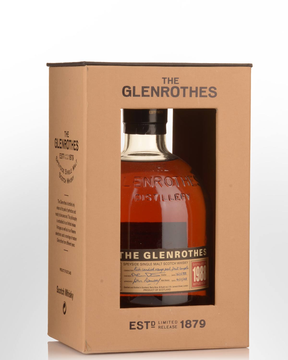 1988 Glenrothes Single Malt Scotch Whisky (700ml)